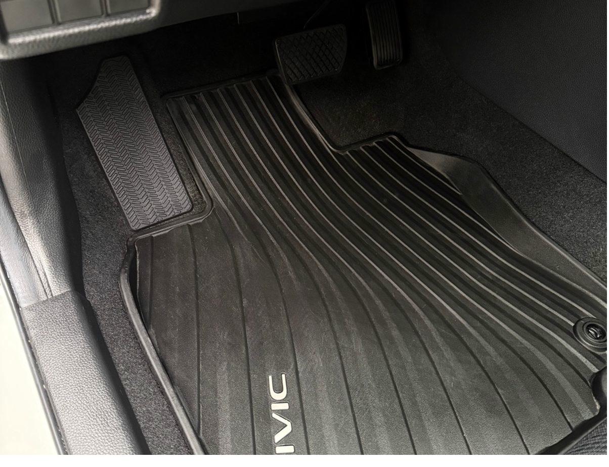 Floor mat restored after interior detail